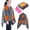 Grey+Hotpink Power Bank, variant on 59"x31" Cordless Heated Blanket Battery Operated Portable Electric Heated Shawl 3 Temp Wearable Heating Blanket for Indoor Outdoor