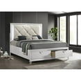 thumbnail image 2 of Pemberly Row Prism 4 PC Queen Modern Bedroom Set made with Wood in White color, 2 of 13