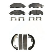 Transit Auto Front Rear Semi-Metallic Brake Pads and Drum Shoes Kit for Car 2008-2011 Ford Focus KFN-100028
