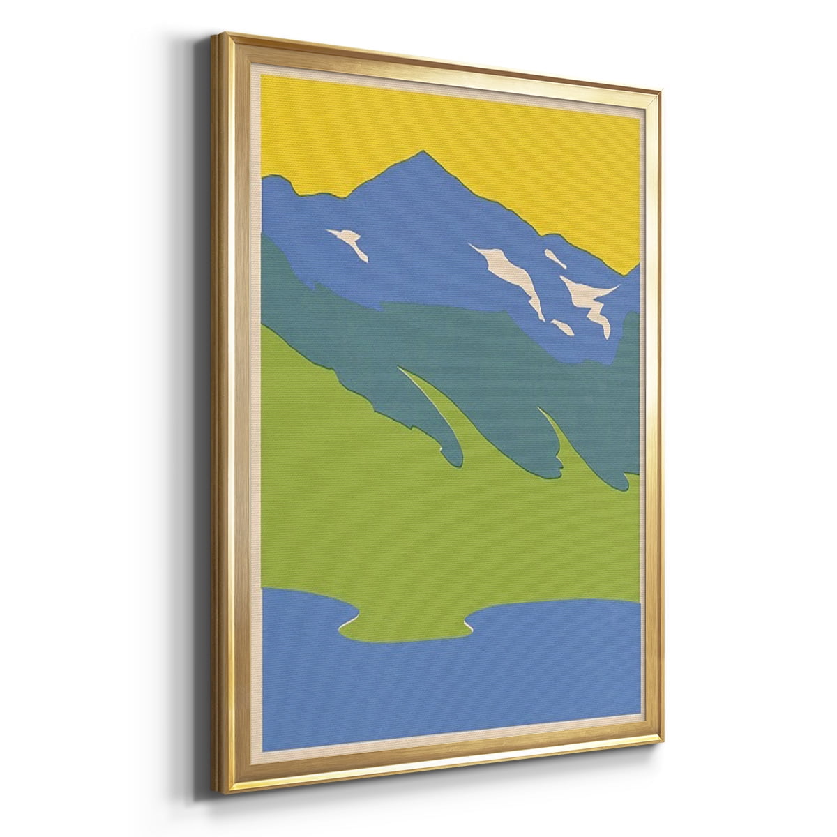 Bright Glacial Lake I Premium Framed Print, in Gold, Black, or Silver - Ready to Hang