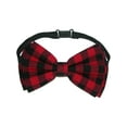 thumbnail image 3 of CTM  Buffalo Plaid Bow Tie with Solid Suspender Set (Men), 3 of 4