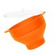thumbnail image 1 of Inteprter Cubo de palomitas de maíz con tapa de mango Tazón de silicona Taza resistente al microondas plegable Herramientas y accesorios para hornear Rojo naranja Inteprter HA002621-01, 1 of 6