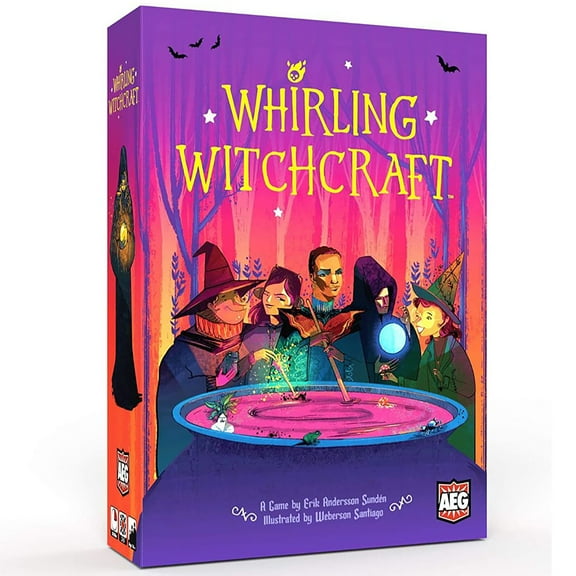 Whirling Witchcraft -  Magical Board Game, Alderac Entertainment Group (AEG), Ages 14 , 2-5 Players, 30 Min