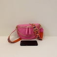 thumbnail image 3 of Bolso de pecho a la moda para mujer, Bolso de sillín acolchada con cremallera informal para regalo (rosa), 3 of 8