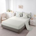 thumbnail image 3 of jejeloiu Retro Floral 7 Pieces Full Size Bedding Sets For Girls,Mid-Century Pattern Full Size Bed in a Bag,Purple Green Cream,Light Gray Reversible, 3 of 7