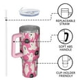 thumbnail image 4 of Halloween Ghosts with Boo Tumbler with Handle and Lid,40oz Double Wall Vacuum Insulated Tumbler,Cups Gift for Women and Men, 4 of 7