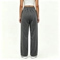 thumbnail image 3 of Asgosdo Sweatpants for Women Wide Leg Baggy Fleece Lined Drawstring High Waisted Casual Workout Pants Fall Lounge Pants with Pockets, 3 of 8