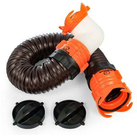 Camco 39768 RhinoFLEX 3' Tote Tank Sewer Hose Kit