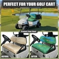 thumbnail image 5 of POLERO Golf Seat Covers for Cart Universal Fit Club Car Precedent Golf Bound Print Breathable Golfcart Bench Seat Covers Washable Fashion Accessories, Green, 5 of 8