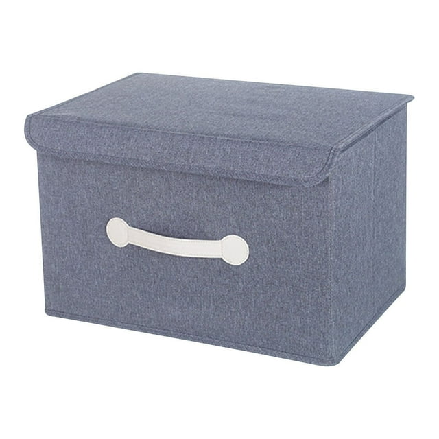 Kcavykas Clearance Sales Home Storage Organiser Storage Box Bucket Basket Type Closet Storage Box with Handles Foldable Storage Box Washable Oxford Cloth Storage Box