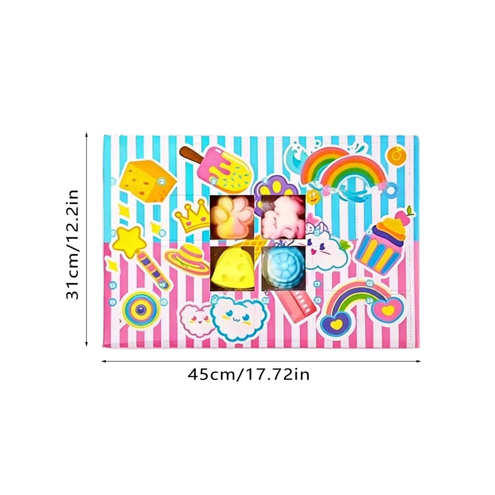 24 Pack Relaxation Squeeze Toys 18X12 in 3D Blind Box Squeeze Toys for Relaxation Toys Valentines Day Gifts for Student Classroom Party Favors