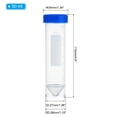 thumbnail image 2 of Tubos de ensayo de plástico Uxcell de 50 ml, paquete de 50 tubos de centrifugado autostables, 2 of 5