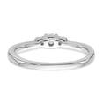 thumbnail image 5 of 14K White Gold Ring Band Engagement Diamond Round Complete Promise Engagement, Size 7, 5 of 7