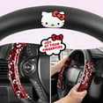 thumbnail image 5 of Hello Kitty Steering Wheel Cover, Official Sanrio Car Steering Wheel Cover with Universal Size 14.5-15, Cute Black Steering Wheel Cover for Women, Hello Kitty Car Accessories (Hello Kitty Bows), 5 of 10