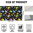 thumbnail image 2 of Colorful Dinosaur Placemats Set of 4, 12x18 Inch Non-Slip Washable Heat Resistant Linen Fabric Table Mats,Place Mats for Holiday Party, 2 of 7