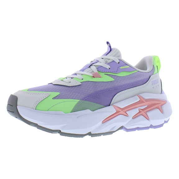 Puma Spina Nitro Womens Shoes Size 7, Color: Spring Lavender/Speed Green