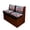 American Flag Eagle, variant on HELLHERO Elastic Band Spandex Fabric RV Dinette Cushion Covers Compatible with Camper Travel Trailer, Camper Cushion Covers for RV Sofa, Flowers