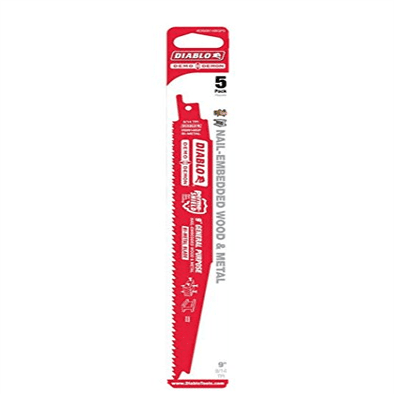 Diablo DS0914BGP5 5pk 9/" 8//14 TPI Demo Demon Recip Saw Blade New