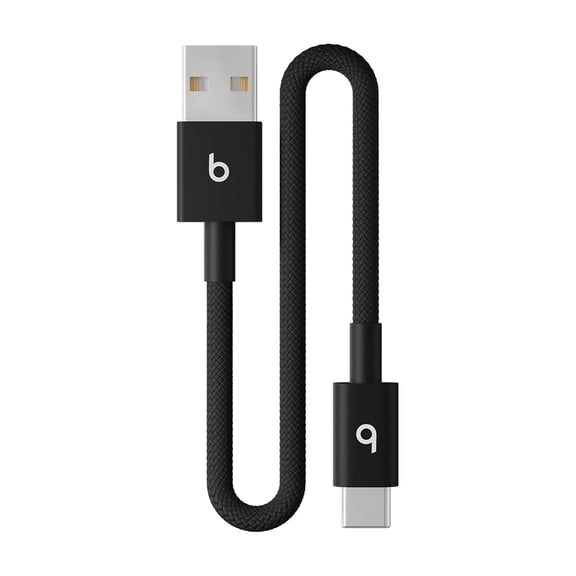 Beats USB-A to USB-C Woven Short Cable (20 cm) - Bolt Black
