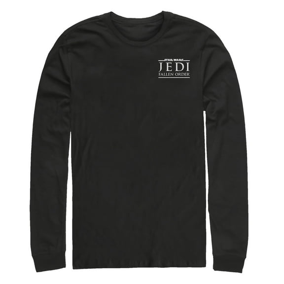 Men's Star Wars Jedi: Fallen Order Badge Logo  Long Sleeve Shirt Black Medium