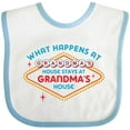 thumbnail image 3 of Inktastic Las Vegas Stays at Grandma's Boys or Girls Baby Bib, 3 of 4