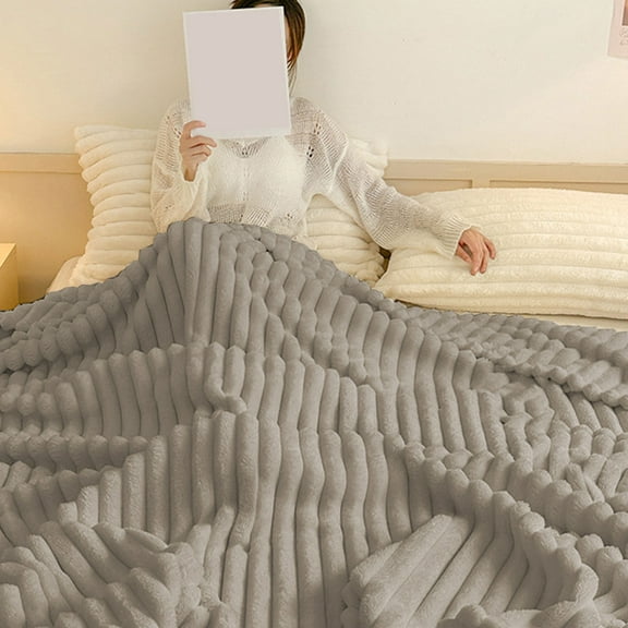 Ycandiee Throw Blanket for Couch, Bedding Fleece Blanke, Gentle Soft Cozy Soft Blankets for Women, Anti-Static Fuzzy Soft Microfiber Bed Blanket, Birthday Gifts for Women