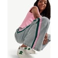 thumbnail image 3 of Justice Girls Side Stripes Textured Jeans, Sizes 6-18, Slim & Plus, 3 of 9