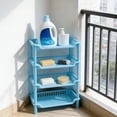 thumbnail image 6 of 4-Tier Plastic Shelf for Storage, Shelving Unit Storage Rack Organizer Utility Shelf for Kitchen Office Garage Pantry Laundry Organization, Storage Rack for Pantry Closet, 6 of 6