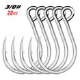 thumbnail image 1 of 20 PCS Anzuelo de pesca Anzuelo de púas de acero de alto carbono Anzuelo extra fuerte para pesca de PROBEROS Gancho, 1 of 6