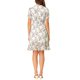 thumbnail image 3 of INSPIRE CHIC Vestido de Chifón con Volantes y Mangas Cortas A-Line Floral para Mujeres XL Blanco, 3 of 8