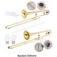 thumbnail image 5 of Trombón alto en Si bemol, acabado dorado en laca, ideal para estudiantes y profesores. Incluye boquilla de cuproníquel, estuche rígido y guantes. Excelente calidad y entonación perfecta., 5 of 6
