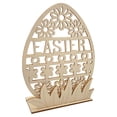 thumbnail image 2 of Easter Savings Clearance 2023! loopsun LED Easter Rabbit Wooden Ornaments Wood Carving Bunny Statue DIY Table Decoration, 2 of 5