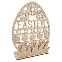 JeashCHAT Easter Table Decorations Wooden Centerpiece Signs for Dining Room Table Easter Bunny for Spring Holiday Easter Party Decor Ornament Indoor Outdoor Garden Yard Lawn Party Supplies