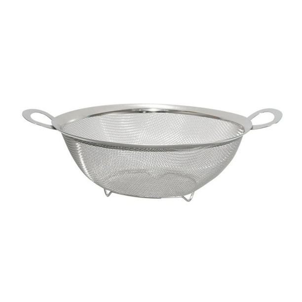 Colador de malla fina, herramienta de cocina con asas, colador de malla multiusos. 22cm
