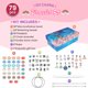 thumbnail image 4 of Kit para hacer pulseras de 78 piezas, kit para hacer joyas con abalorios, juguetes para niños, juego de manualidades para hacer pulseras, kit de collares coloridos, suministros para hacer joyas para, 4 of 8
