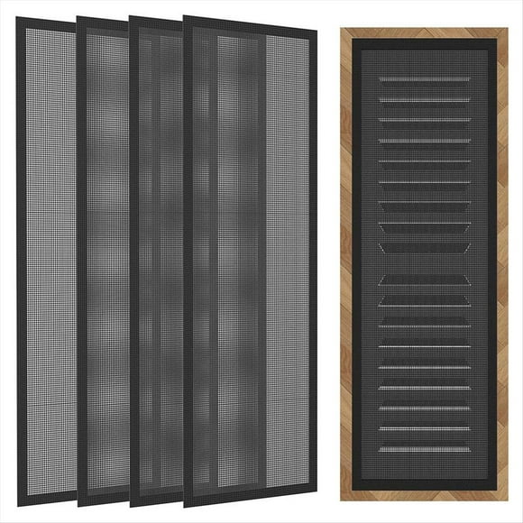 Cubiertas Registro Magnéticas, Cubiertas Ventilación Aire, Cubiertas Ventilación para el Hogar, Piso, Techo, Captura Residuos, Pelo, Insectos (4x10 Pulgadas)