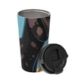 thumbnail image 2 of Picia Whimsical Cartoon Cow Pattern 500ml Carry Insulated Coffee Mug, Stainless Steel Travel Mug with Hidden Handle, Leak-Proof for Car, Office, Home, and Outdoor Use, 2 of 8