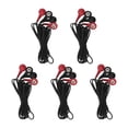 thumbnail image 1 of 5pcs Tens Replacement Lead Wires 4 Snap 4.6ft 2.5mm Meridian Treatment TENS Unit Electrodes Wires Black Red, 1 of 14