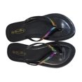 thumbnail image 3 of StarBay Women's Metallic Thong Sandals, Black, 5, 3 of 3