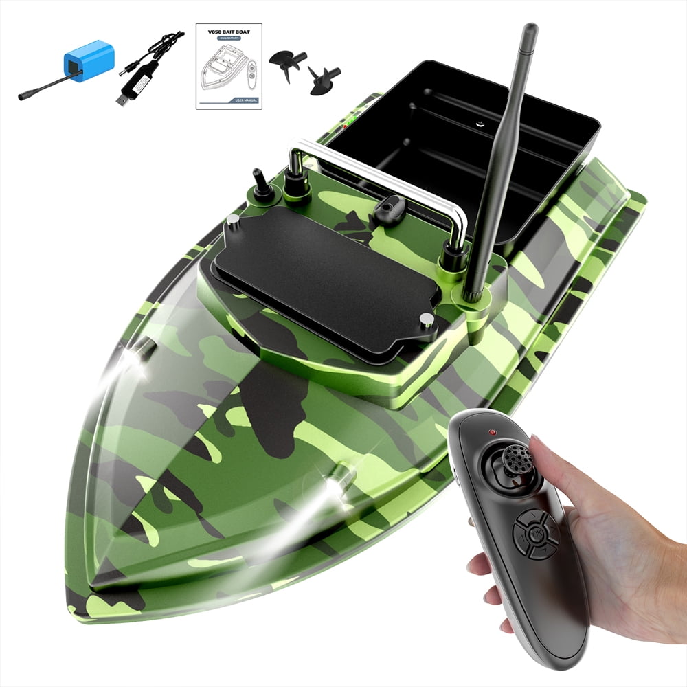 ERYUE Barco De Pesca Control Remoto – Kit DIY De 1.5 Kg Con Doble Motor Y Cuerpo De ABS, Ideal Para Lanzar Cebos A Larga Distancia
