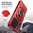 thumbnail image 3 of Cass Creations Case Compatible for Samsung Galaxy S21+ Plus 5G (6.7 inch), Advanced Armor Dual Layer Hybrid Shock Proof Bumper Protective Phone Cover - Red, 3 of 5