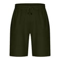 thumbnail image 4 of Njoeus Mens Shorts Gym Running Athletic Exercise Fitness Elastic Waist Shorts Pocket (Big & Tall Size)Cargo Shorts On Clearances, 4 of 5