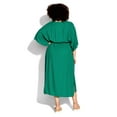 thumbnail image 2 of Loralette Women's Plus Size Day Date Plain 3/4 Sleeve Maxi Dress, 2 of 3