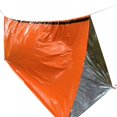 thumbnail image 2 of Emergency Survival Sleeping Bag Multi Functional PE Aluminium Film Lightweight Portable Cold Proof Waterproof Lightweight, Portable Nylon Sack for Camping Hiking Outdoor Adventure Activities, 2 of 6