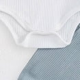 thumbnail image 5 of CAUYDY Infant Clothes Boy Newborn Boys Photoshoot Outfits Fall Winter 3PCS Romper + Pants + Warm Hat Set for Baby 0 3 6 9 12 18 Months (Sizes 0-3 Months,Sky Blue), 5 of 7