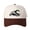 Brown, variant on Mallard Duck Letter Embroidered Color Block Trucker Hat Unisex Adjustable Cotton Breathable Fashion Cap for Travel Daily Wear