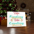 thumbnail image 4 of Inspirational Wall Art Life Finding Yourself Life Creating Yourself Wall Art Motivation Wall Decor for Home Office Gym Inspiring Success Quote Print Ready to Hang Unframed, 4 of 8