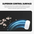 thumbnail image 3 of Japanese Plum Blossoms Black Mouse Pad (31.5 × 11.8 × 0.12 inch) Extended Large Mouse Mat Desk Pad, Stitched Edges Mousepad,Non-Slip Rubber Base,Gaming Mouse Pad XL., 3 of 7