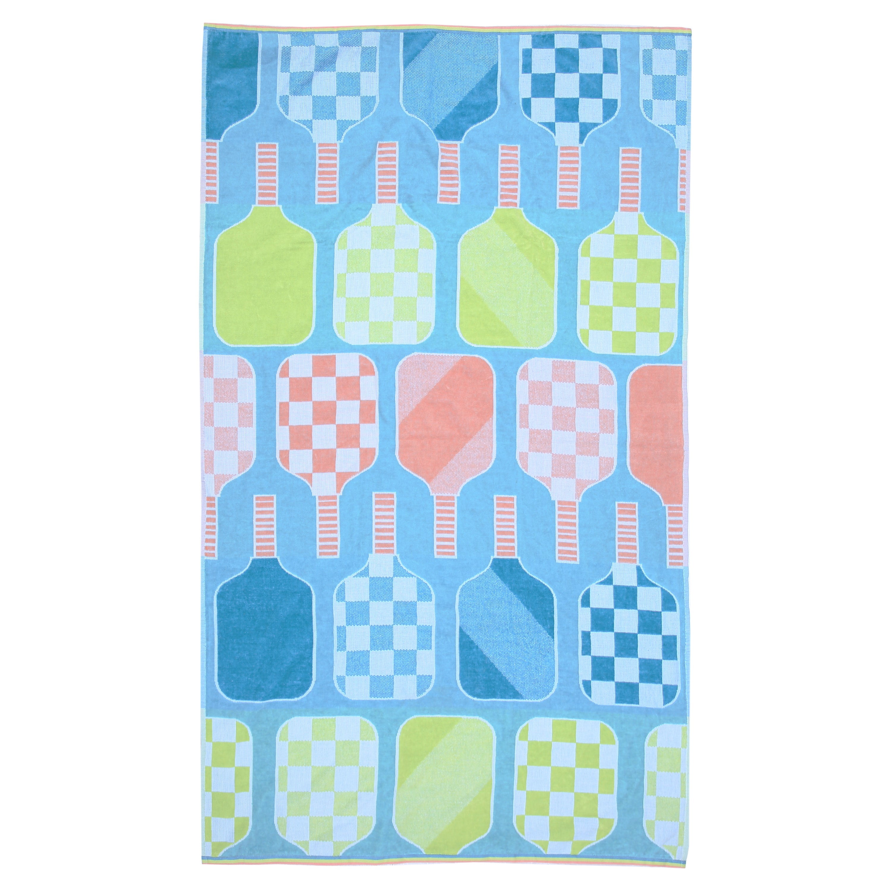 HOMETRENDS Pickle Ball Cotton Beach Towel