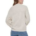 thumbnail image 2 of Calvin Klein Jeans Women's Cable Knit Crewneck Sweater B4HP (Regular,M,Mocha Heather), 2 of 4